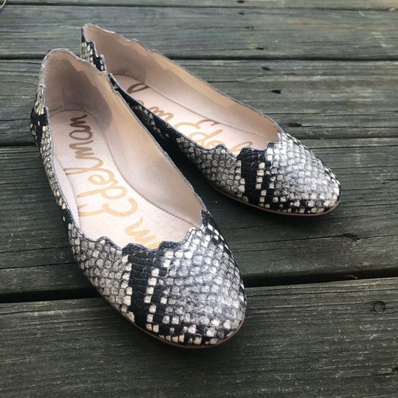 Sam Edelman Shoes - Sam Edelman faux snake skin flats